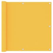 vidaXL Balkongskärm gul 90x500 cm oxfordtyg