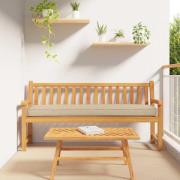 vidaXL Pallkudde Beige 180 x 40 x 8 cm Oxford Tyg