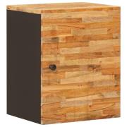vidaXL Hängande Badrumsskåp Naturfärg 38 x 33 x 48 cm Massivt mangoträ