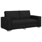 vidaXL Soffa 140cm Svart tyg