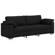 vidaXL Soffa 178cm Svart tyg