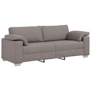 vidaXL Soffa Taupe 219 x 77 x 82 cm tyg