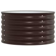 vidaXL Upphöjd odlingslåda Brun 80 x 80 x 44 cm Stål