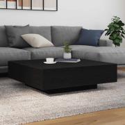 vidaXL Kaffeebord Svart Ek 100 x 100 x 31 cm Konstruerat trä