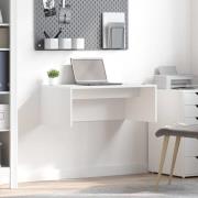 vidaXL Väggmonterat skrivbord Vit 80 x 45 x 30 cm Konstruerat trä