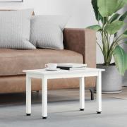 vidaXL Kaffeebord Vit 60 x 30 x 36 cm Massiv furu