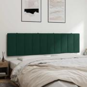 vidaXL Headboard Cushion "Hanko" Dark Green 180 cm Velvet