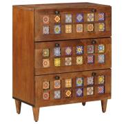 vidaXL Sideboard Valnöt 60 x 33 x 75 cm Massivt mangoträ