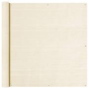 vidaXL Balkongskärm gräddvit 120x300 cm HDPE