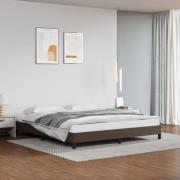 vidaXL Sängram brun 180x200 cm konstläder
