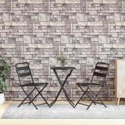vidaXL Väggpaneler 3D ljusgrått tegel 10 st EPS