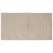 vidaXL Matta Naturlig och vit 80 x 150 cm Jute