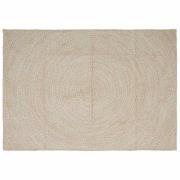 vidaXL Områdesmattor Rektangulär Naturlig och vit 200 x 290 cm Jute
