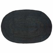 vidaXL Matta Naturlig och svart 300 x 300 cm Jute