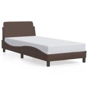 vidaXL Bed Frame "Dover" Brown 90x190 cm Faux Leather