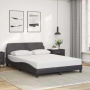 vidaXL Bed Frame "Dover" Grey 140x200 cm Faux Leather