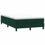 vidaXL Resårsäng utan madrass mörkgrön 120x210 cm sammet