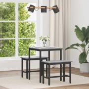 vidaXL Matbord METALL