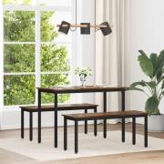 vidaXL Matbord 110 x 100 x 75 cm METALL