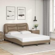 vidaXL Bed Frame without Mattress "Hvar" Cappuccino 140x200 cm Faux Le...