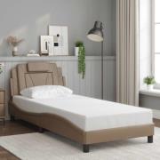 vidaXL Bed Frame "Viana" without Mattress Cappuccino 90x200 cm Faux Le...