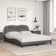 vidaXL Bed Frame "Viana" without Mattress Grey 160x200 cm Faux Leather