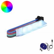 vidaXL LED Band 2 pcs Svart och multicolor 1745 mm Koppar och plast