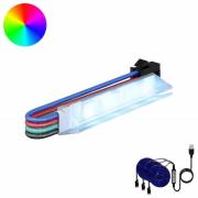 vidaXL LED Band 4 pcs Svart och multicolor 150 cm Koppar och plast