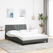 vidaXL Bed Frame without Mattress "Hanko" Dark Grey 120x200 cm Fabric