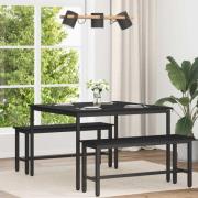 vidaXL Matbord METALL