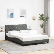 vidaXL Bed Frame without Mattress Dark Grey 120x200 cm Fabric