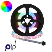 vidaXL LED Band 4 pcs Svart och Transparent 40 x 0,8 x 0,3 cm