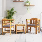 vidaXL bänk med kudde Naturlig Olja Ytbehandling 68,5 x 46 x 82,5 cm