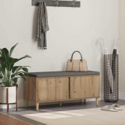 vidaXL Hallbänk Artisan Ek 100 x 38 x 46 cm Konstruerat Trä och Tyg