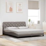 vidaXL Bed Frame without Mattress Taupe 180x200 cm Fabric