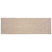 vidaXL Områdesmattor Naturlig och vit 60 x 250 cm Jute
