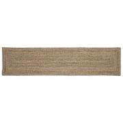 vidaXL Områdesmattor Rektangulär Naturlig och svart 60 x 250 cm