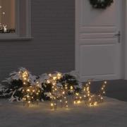 vidaXL Ren Pull Släde Varmvit 53 x 28 x 33 cm Rotting