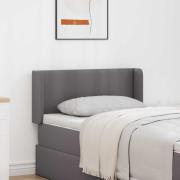 vidaXL Sänggavel Öra 2 pcs Grå 40 x 16 x 5 cm Plywood och konstläder