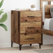 vidaXL Nattduksbord Gammalt trä 40 x 40,5 x 66 cm Konstruerat trä