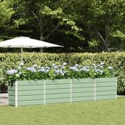 vidaXL Planteringskärl Pastellgrön 385 x 50 x 77 cm Galvaniserat Stål