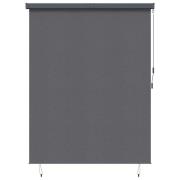 vidaXL Rullgardin med gardiner Antracit 200 x 250 cm Tyg och Aluminium