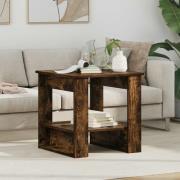 vidaXL Kaffeebord Rökt ek 51 x 50 x 50 cm Konstruerat trä