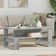 vidaXL Kaffeebord Betonggrå 90 x 50 x 40 cm Konstruerat trä