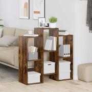 vidaXL Sideboard Rökt ek 90 x 30 x 90 cm