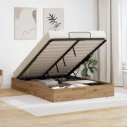 vidaXL Ottoman Sängram Artisan Ek 120 x 190 cm Konstruerat trä