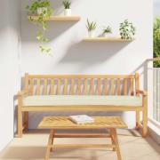vidaXL Pallkuddset 2 pcs Kräm 200 x 40 x 8 cm Oxford Tyg