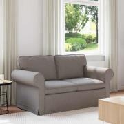 vidaXL Soffa Taupe 155 x 82 x 80 cm tyg