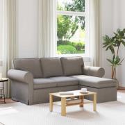 vidaXL Soffa Taupe 195 x 138 x 80 cm tyg