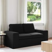 vidaXL Soffa Svart 162 x 80 x 82 cm tyg